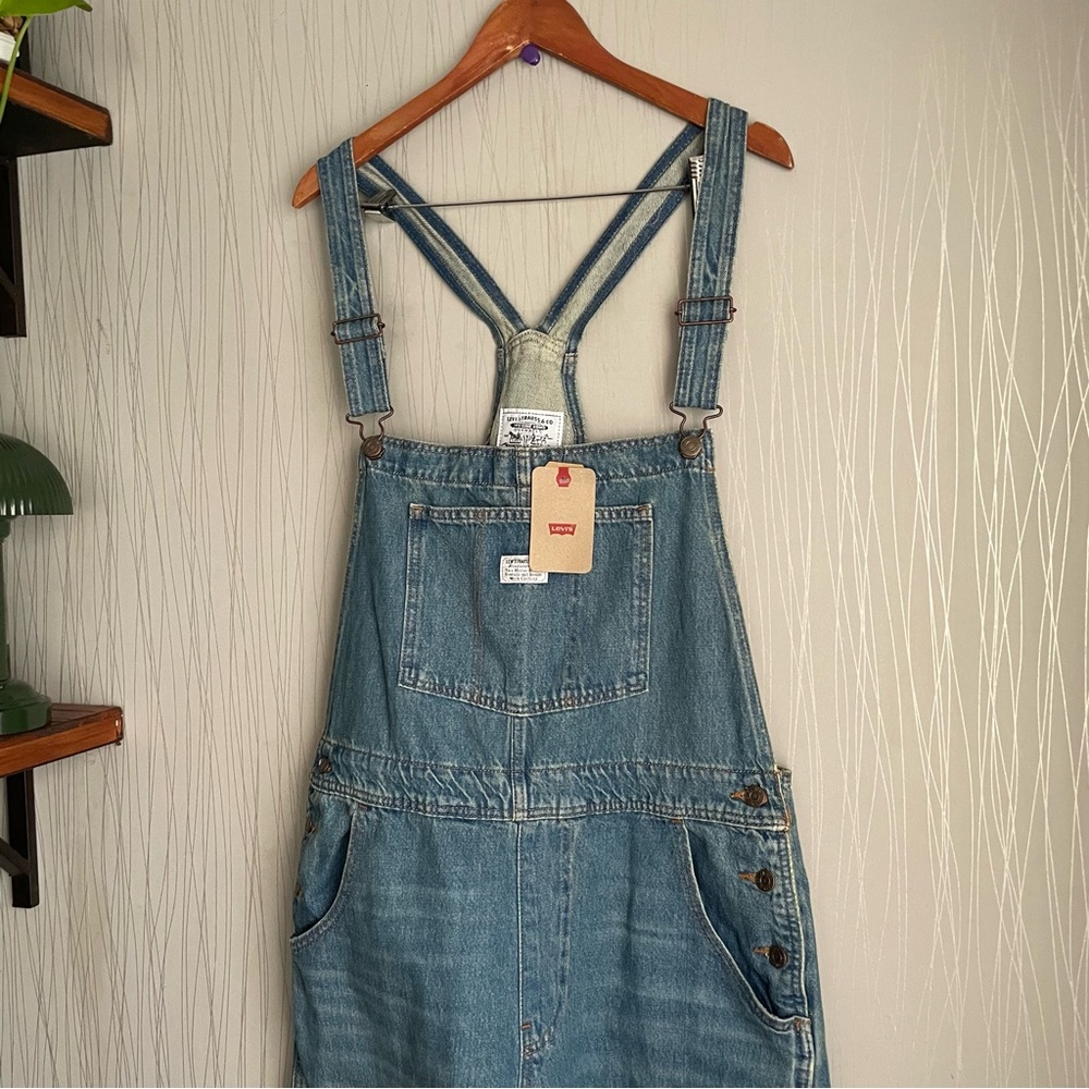 Levi’s Vintage Overalls Women’s XL Fresh Perspective Denim Relaxed Fit - Picture 8 of 13
